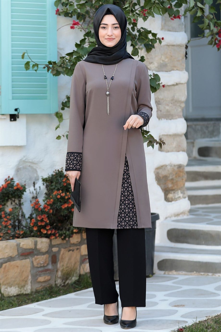 Asya Tesettür Takım Vizon · Beden S
